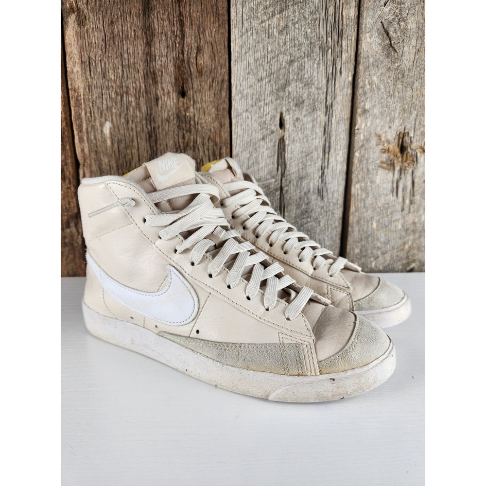 Nike Blazer Mid 77 Sail White Leather High Top Sneakers DQ4124-100 Womens 8.5